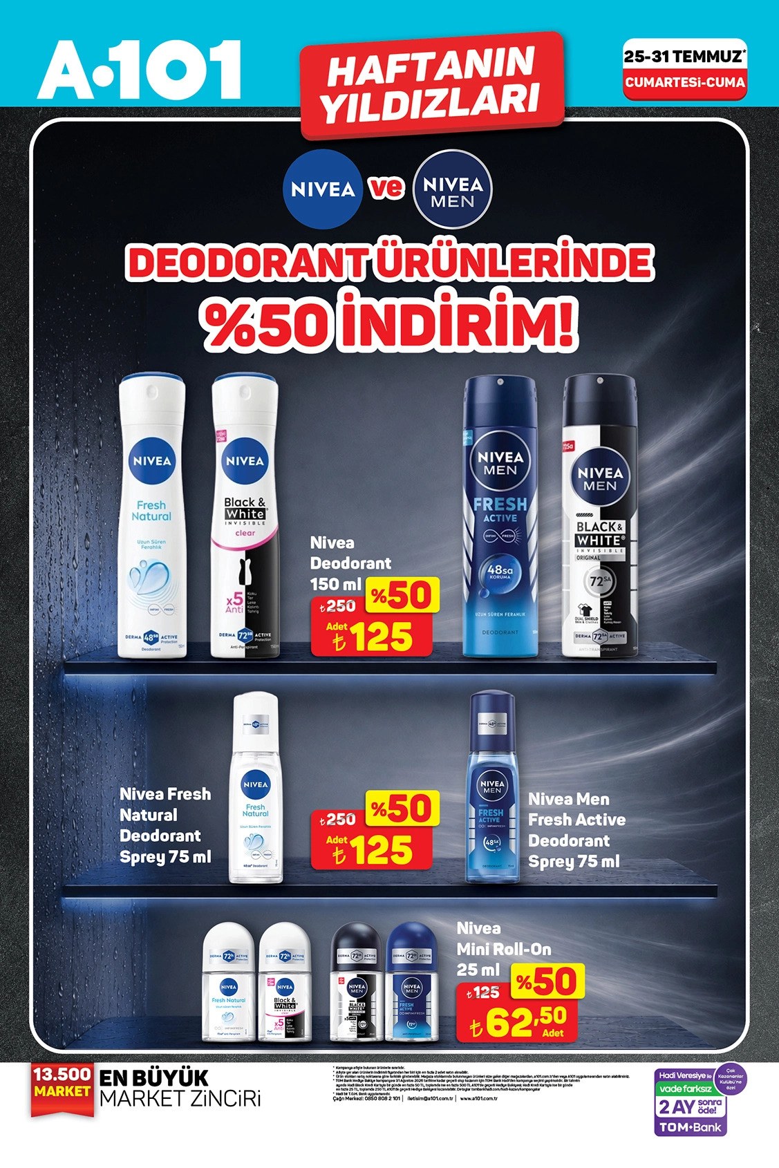 A101 · Haftanın Yıldızları · Sayfa 7 (25-31Temmuz)