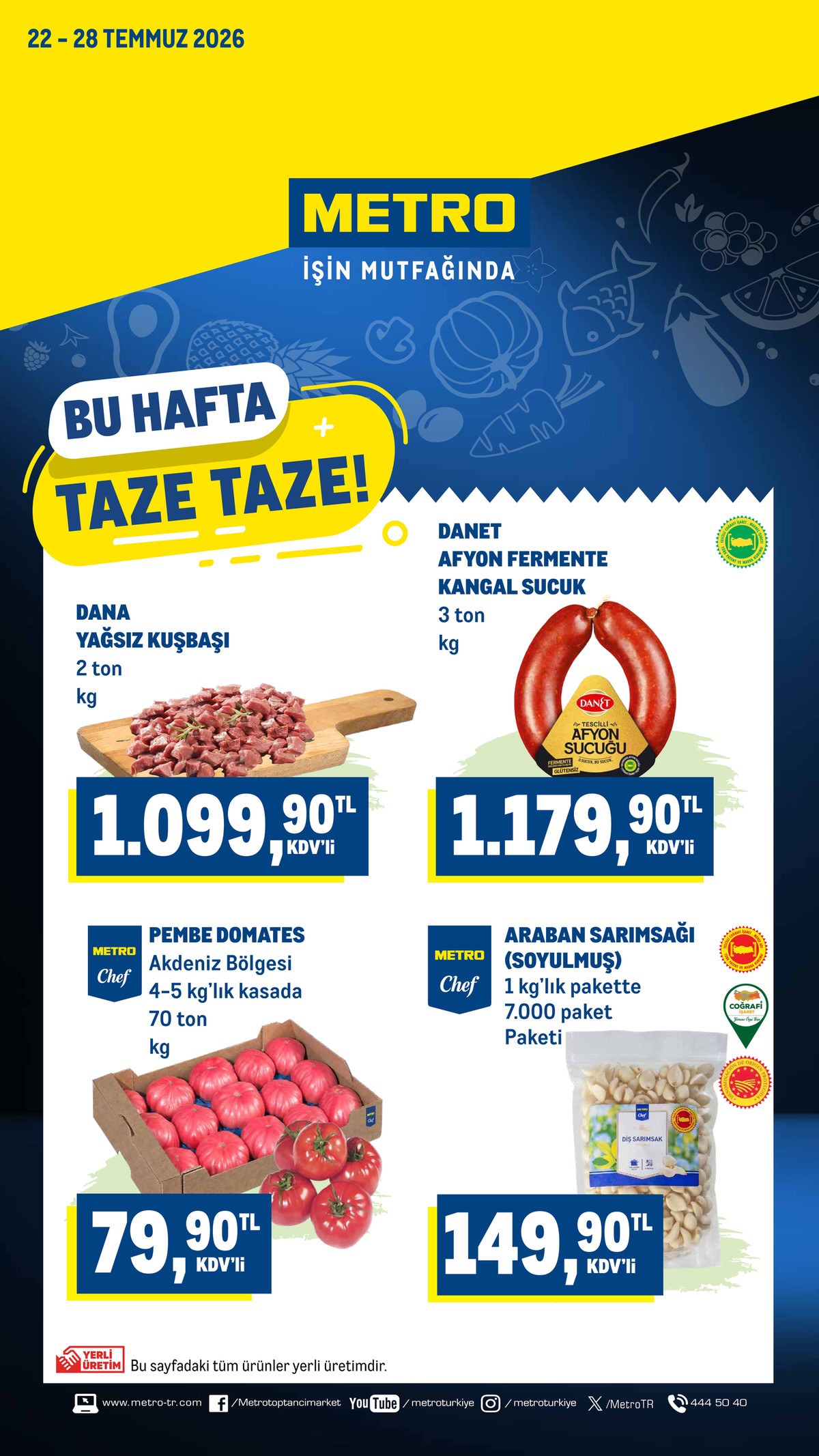 Metro · Taze Ürünler · Sayfa 1 (22.07–28.07)