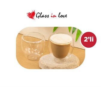Glass in Love Çift Cidarlı Borosilikat Bardak