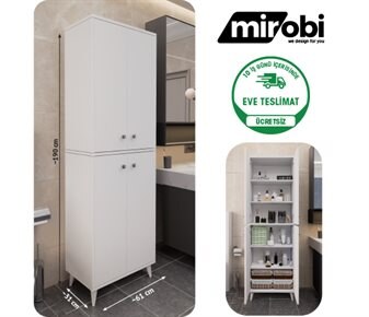 Mirobi 6 BÖLMELİ 4 KAPAKLI ÇOK AMAÇLI DOLAP