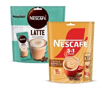 Nescafe Hazır Kahve Sütlü Köpüklü 3ü1 Arada 10'lu&Latte 9'lu