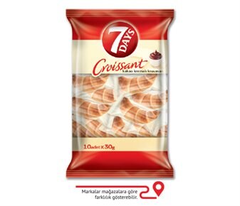 7days Kakao Kremalı  Kruvasan