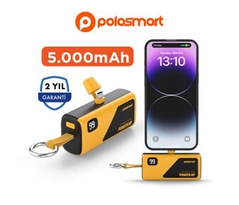 Polosmart Powerbank • Type-C ve Lighting seçenekleri  bulunmaktadır.