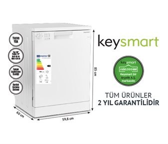 Keysmart 4 PROGRAMLI BULAŞIK MAKİNESİ KEY 4014 BM