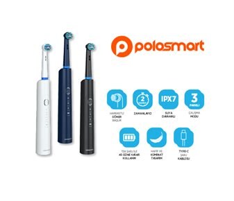 Polosmart Döner Başlıklı Şarjlı Diş Fırçası PSC110