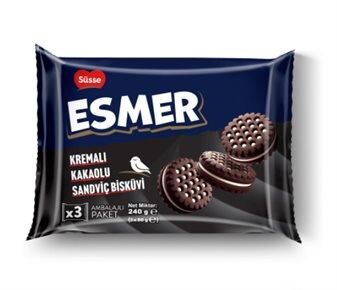 Süsse Esmer Kremalı Kakaolu Bisküvi