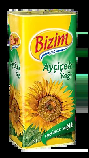 Ülker Bizim Ayçiçek Yağı Teneke 5 L
