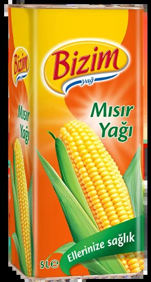 Ülker Bizim Mısır Yağı Teneke 5 L