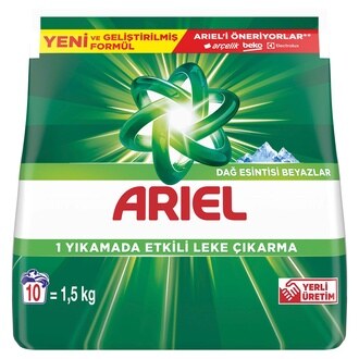 Ariel Dağ Esintisi 1,5 Kg AquaPudra Toz Çamaşır Deterjanı