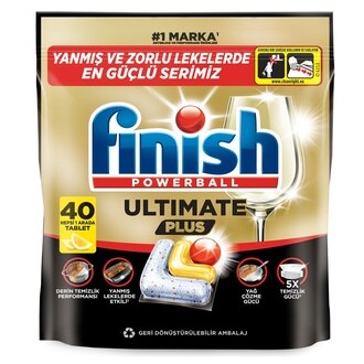 Finish Ultimate Plus Limon 40 Tablet 488 G