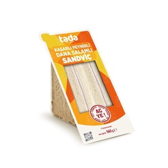 Tada Klasik Kaşarlı Dana Salamlı Sandviç 160 G