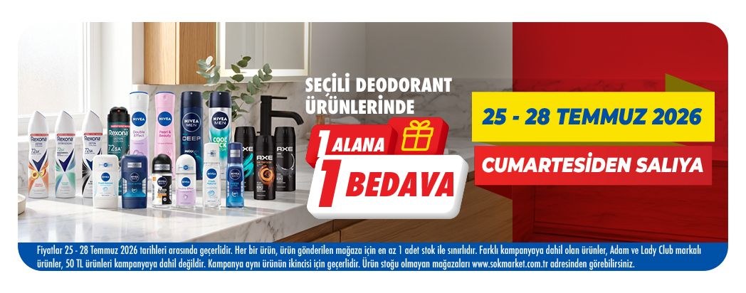ŞOK · Haftasonu-Deo · 25.07–28.07 · Sayfa 3